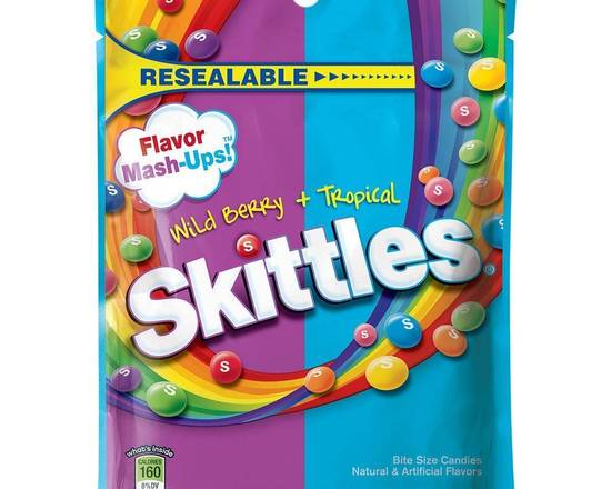 Order Skittles Wild Berry + Tropical 7.2oz food online from Trumbull Super Stop store, Trumbull on bringmethat.com