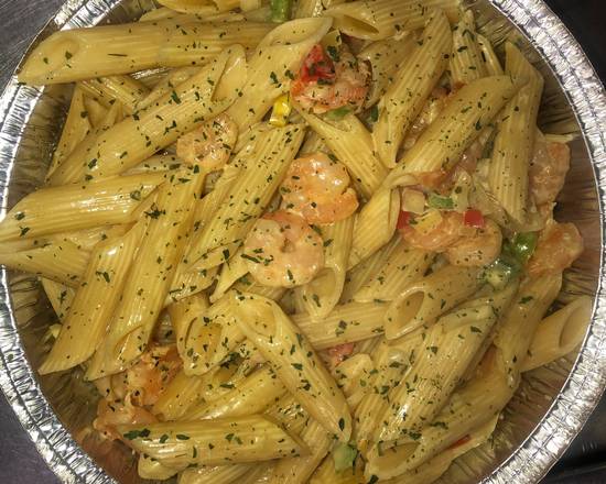 Order Shrimp Pasta food online from Inn At The Border store, Mount Vernon on bringmethat.com
