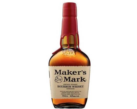 Order Maker's Mark, 750mL bourbon (45.0% ABV) food online from Woodbury Wine & Spirits store, ORLANDO on bringmethat.com