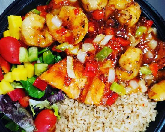Order Mixed Grilled  Salmon & Shrimp food online from Ultimate Grill store, New York on bringmethat.com