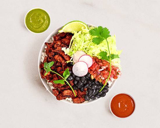 Order Al Pastor Burrito Bowl food online from Blessed Burrito Bowls store, Sherman Oaks on bringmethat.com