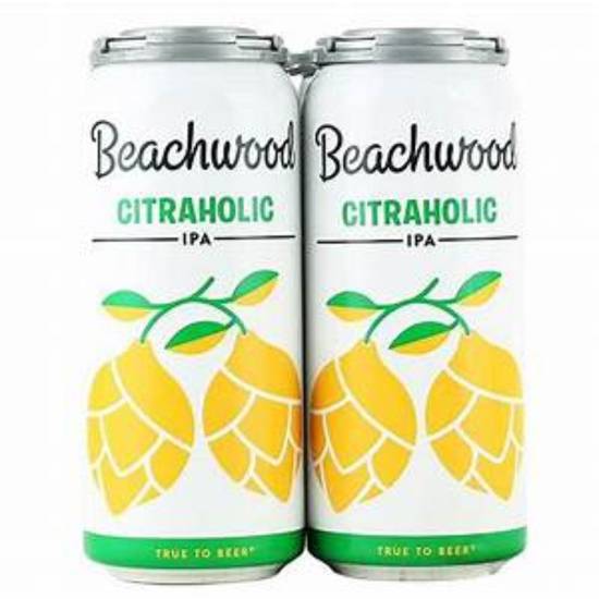 Order Beachwood Citraholic 4pack of 16oz Cans food online from Rocky Liquor store, Claremont on bringmethat.com
