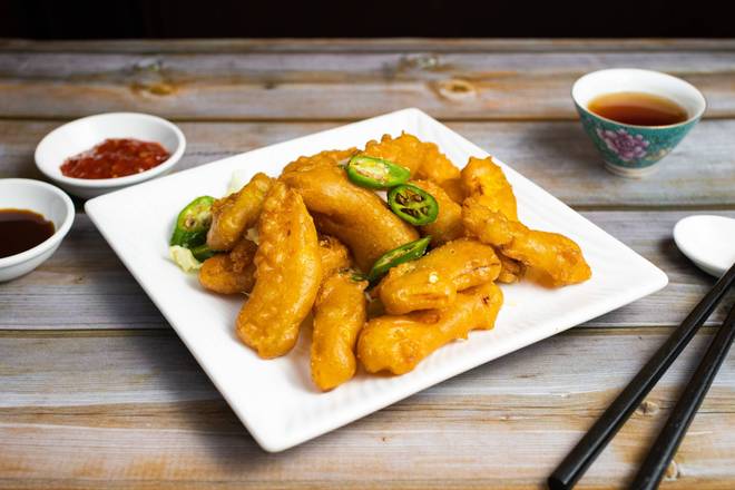 Order Salt and Pepper Fried Pumpkin food online from Enjoy Vegetarian Restaurant store, San Francisco on bringmethat.com