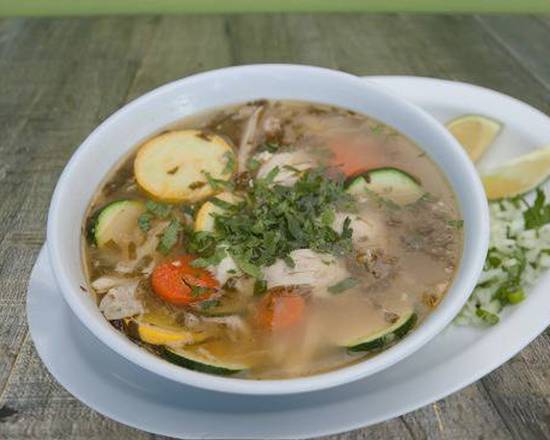 Order Homemade Chicken Soup food online from Benny's Tacos & Chicken Rotisserie - Culver City store, Los Angeles on bringmethat.com