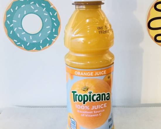 Order Tropicana 100% Orange Juice food online from Donut Tacos Palace store, Austin on bringmethat.com