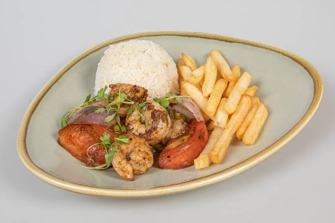 Order Shrimp Saltado food online from Bocas House store, Doral on bringmethat.com
