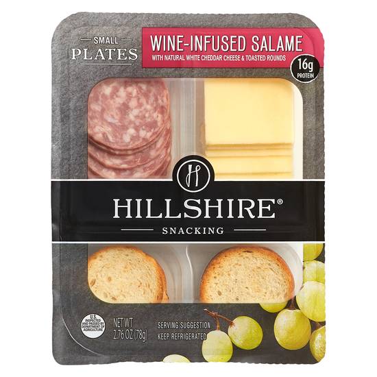 Order Hillshire Wine Infused Salame & Cheddar Cheese with Crackers 2.76oz food online from Everyday Needs by Gopuff store, Tampa on bringmethat.com