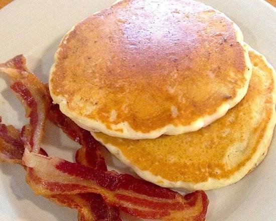 Order Pancakes (2 pcs) food online from Zachary's Restaurant store, Cape Canaveral on bringmethat.com