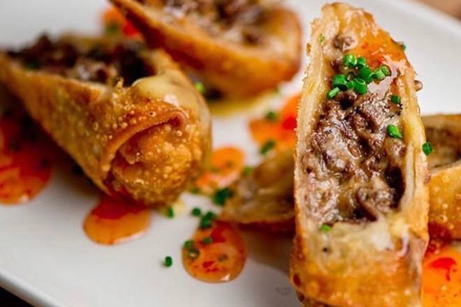 Order CHEESESTEAK EGGROLLS food online from Sullivan's store, Palm Desert on bringmethat.com