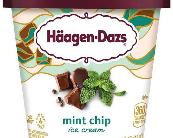 Order Häagen-Dazs Mint Chip Pint food online from Trumbull Super Stop store, Trumbull on bringmethat.com