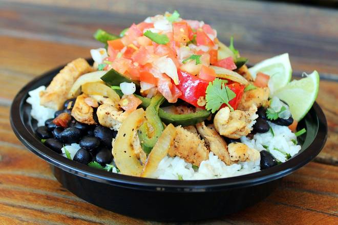 Order #4 Chicken Fajita Bowl food online from R Taco store, Minneapolis on bringmethat.com