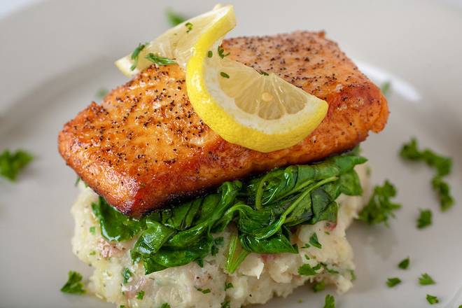 Order Wood-Fired Norwegian Salmon* food online from Pita Jungle store, Glendale on bringmethat.com
