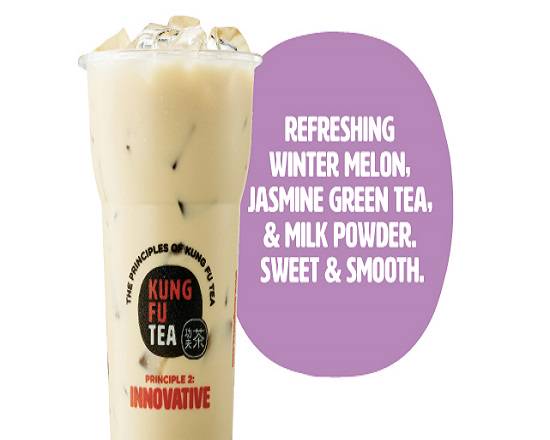 Order Winter Melon Milk Green Tea food online from Kung Fu Tea store, St. Petersburg on bringmethat.com