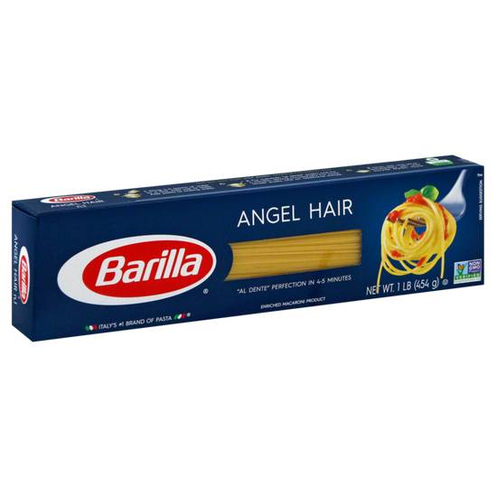 Order Barilla Angel Hair Pasta 16oz food online from Everyday Needs by Gopuff store, Montgomery on bringmethat.com