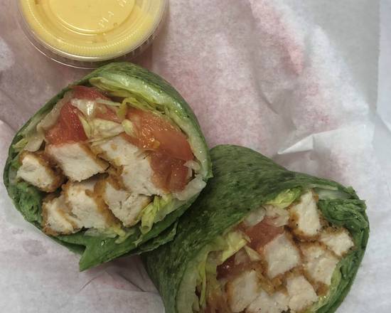 Order Fried Chicken Wrap food online from Toms Pizza Shop store, DeLand on bringmethat.com