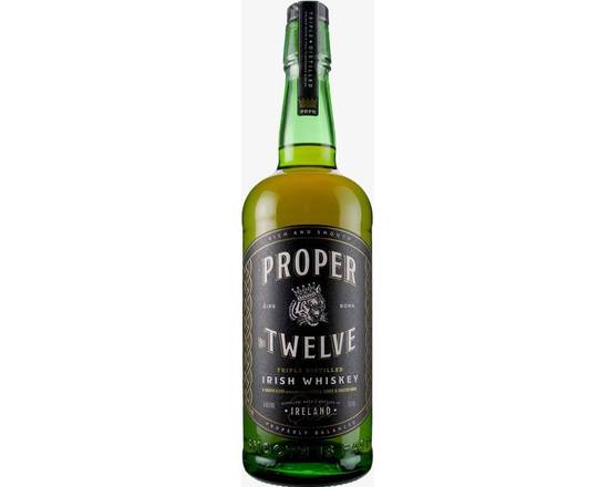 Order Proper 12 Irish, 750mL whiskey (40% ABV) food online from Woodbury Wine & Spirits store, ORLANDO on bringmethat.com