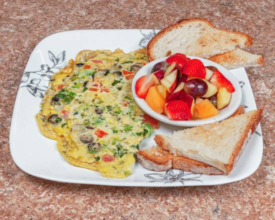 Order Garden Omelet food online from Freight Street Grill store, Waterbury on bringmethat.com