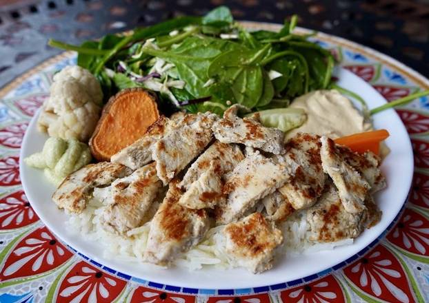 Order Chicken Shawarma Plate food online from Fresh Bites store, Tampa on bringmethat.com