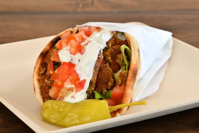 Order Falafel Pita food online from The Great Greek Mediterranean Grill store, Westminster on bringmethat.com