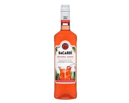 Order Bacardi Bahama Mama Premium Rum Cocktail, 750mL (12.5% ABV) food online from Golden Ox Liquors store, Saint Augustine on bringmethat.com