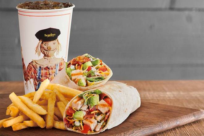 Order Farmer’s Chopped Cobb Wrap™ Combo food online from Farmer Boys store, Tulare on bringmethat.com