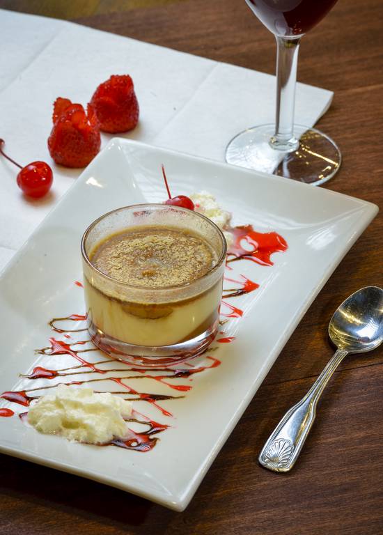 Order Creme Brulee in a Glass food online from Mangiano Pizza Restaurant & Catering store, Hanover on bringmethat.com