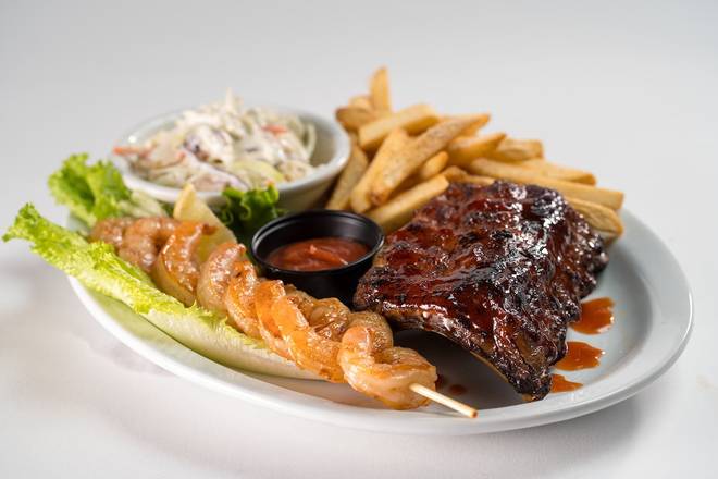 Order RIB & SHRIMP COMBO food online from Glory Days Grill store, Glen Burnie on bringmethat.com