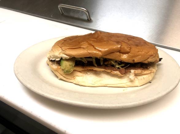 Order Torta Beef Tongue (Lengua) food online from Ruchis Taqueria store, Houston on bringmethat.com