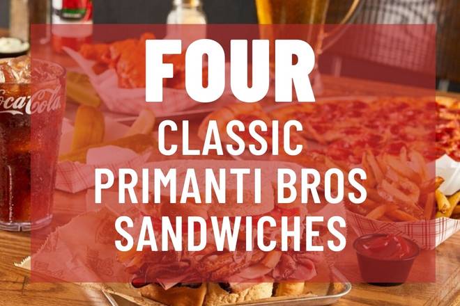 Order 4 Pack of Classic Sandwiches food online from Primanti Bros store, Morgantown on bringmethat.com