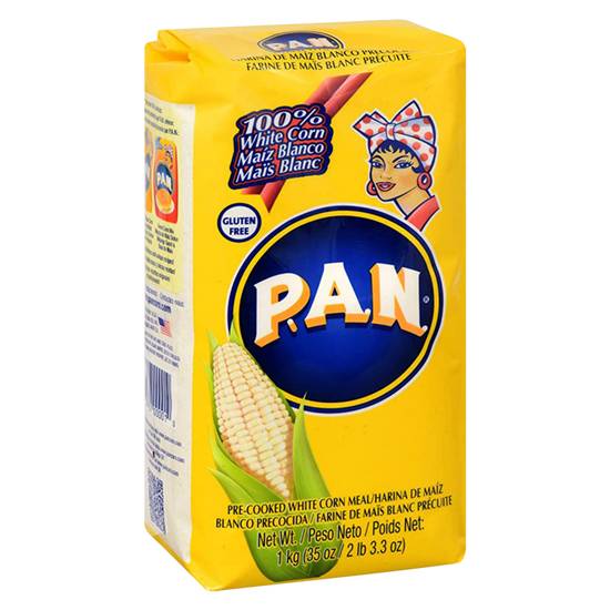 Order Harina P.A.N. Pre-cooked White Corn Meal 35.27oz food online from Everyday Needs by Gopuff store, Tampa on bringmethat.com