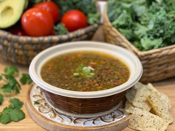 Order Full Protein Lentil Soup food online from Roots Juice Bar store, Miami on bringmethat.com