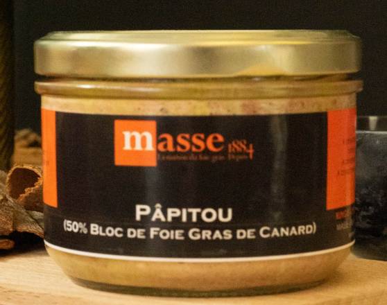 Pâpitou 50% bloc de foie gras de canard