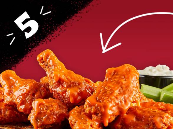 Order 5 Piece Bone-In Wings food online from Primanti Bros store, Morgantown on bringmethat.com