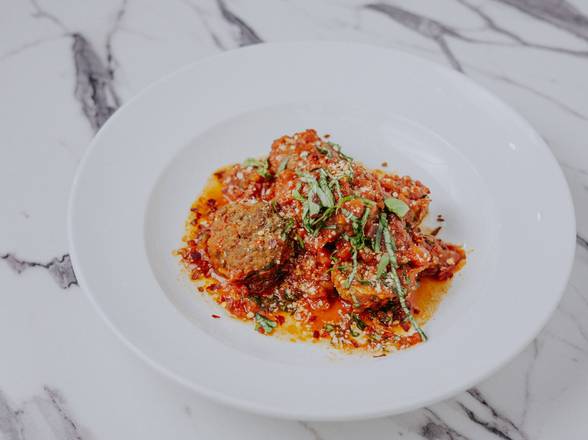 Order Spicy Meatballs food online from La Tavolata store, Minneapolis on bringmethat.com