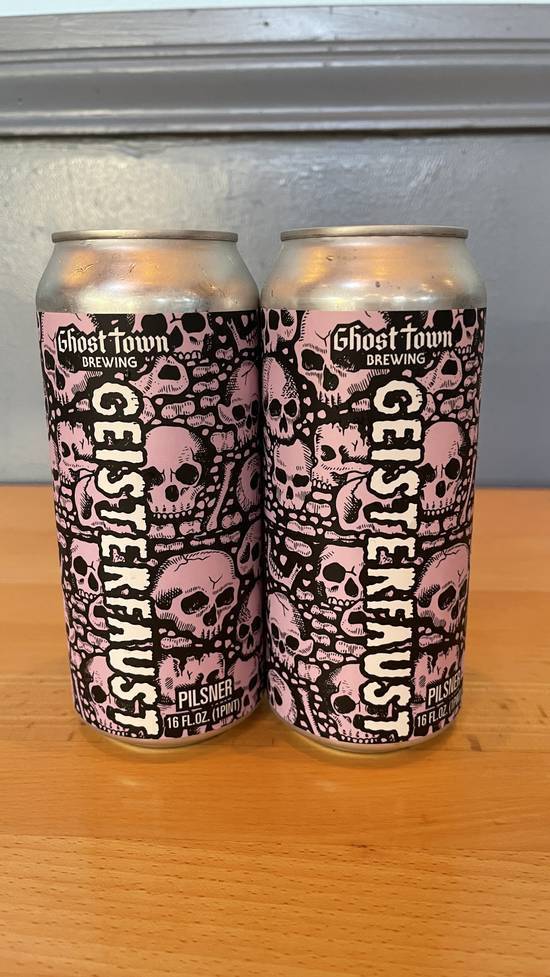 Order Ghost Town Geisterfaust Pilsner (5.7% ABV) food online from Marica store, Oakland on bringmethat.com