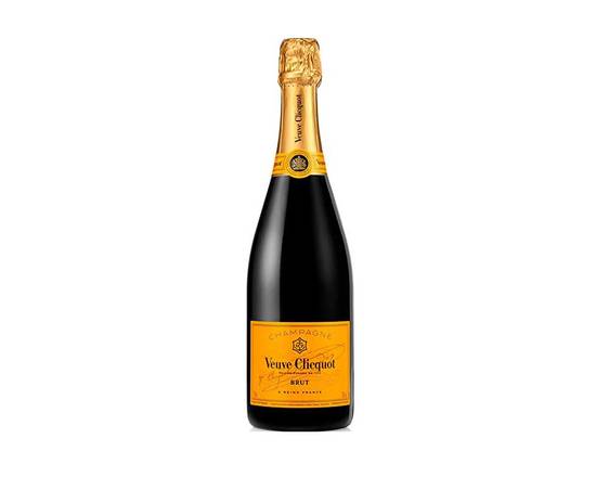 Order Veuve Clicquot (Yellow) Champagne BRUT, 750ML (12% ABV) food online from Golden Ox Liquors store, Saint Augustine on bringmethat.com