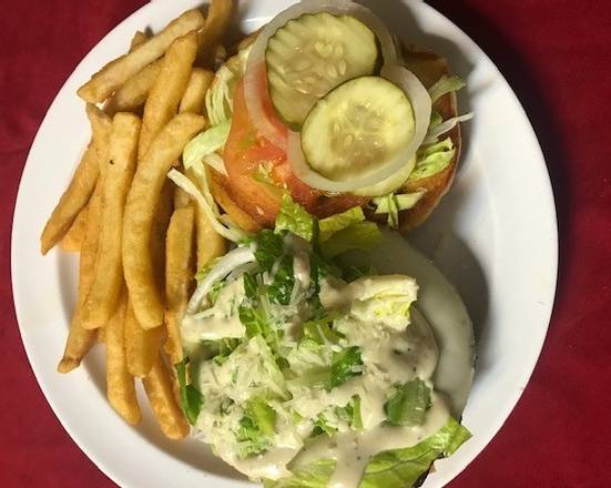 Order Caesar Salad Burger food online from House of Burgers store, Temple Terrace on bringmethat.com