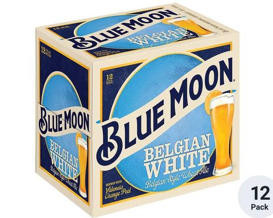 Order Blue Moon, 12pk 12oz bottle beer (5.4% ABV) food online from Xtra Liquors & Wines store, WEST MIAMI on bringmethat.com