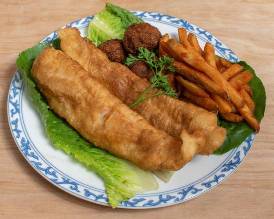 Order Fried Flounder food online from George's Hot Pot & BBQ store, Gaithersburg on bringmethat.com