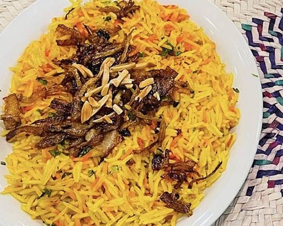 Order Mandi Rice (رز مندي) food online from House Of Mandi store, Anaheim on bringmethat.com
