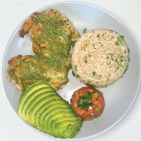Order Pesto Chicken Platter food online from Carrot Express store, Weston on bringmethat.com