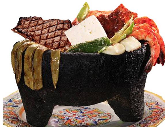 Order Molcajete Mixto food online from El Mercadito Mexican Restaurant store, Memphis on bringmethat.com