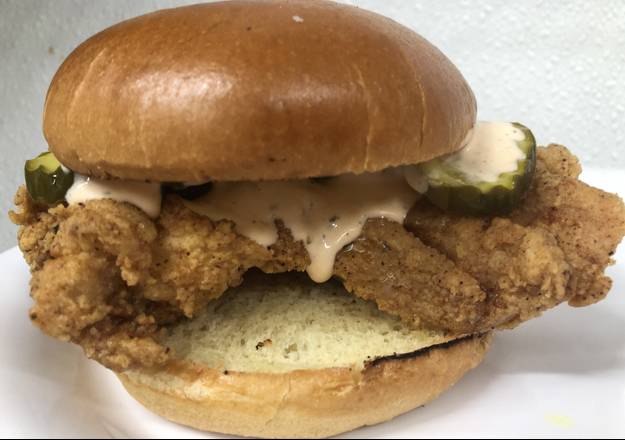 Order Honey Butter Fried Chicken Sandwich food online from Lebowski's Neighborhood Grill store, Charlotte on bringmethat.com