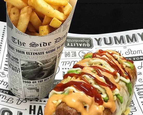 Order Colombian Hot Dog food online from Burger Legend store, Altamonte Springs on bringmethat.com