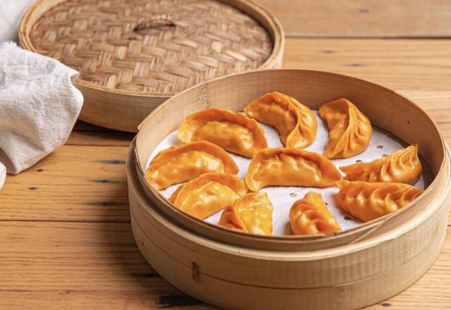 Order Chicken and Mushroom Steamed Jiaozi food online from JA Jiaozi Authentic Dumplings store, Irvine on bringmethat.com