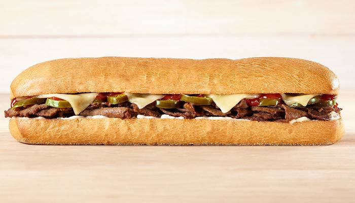 Order 12" Jalapeno Cheddar Cheesesteak Sub (1182cal) food online from QuickChek store, Howell on bringmethat.com