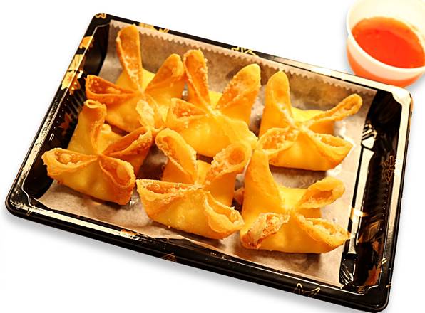 Order Crab Rangoon (6 pcs) food online from Domoishi-Hilltop store, Virginia Beach on bringmethat.com
