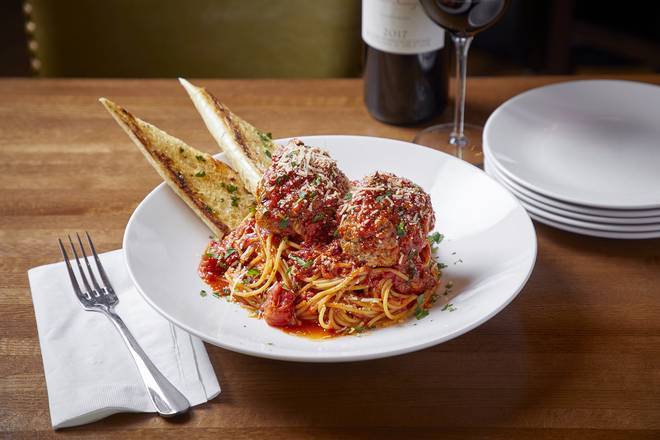 Order Spaghetti & Butcher Shop Meatballs food online from Moretti's Ristorante & Pizzeria store, Chicago on bringmethat.com
