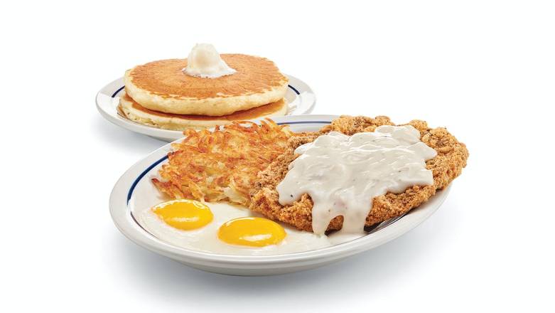 Order Country Fried Steak & Eggs food online from IHOP store, Williamstown on bringmethat.com