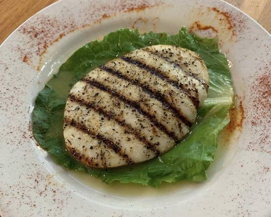 Order Chargrilled Calamari Steak food online from Zachary's Restaurant store, Cape Canaveral on bringmethat.com